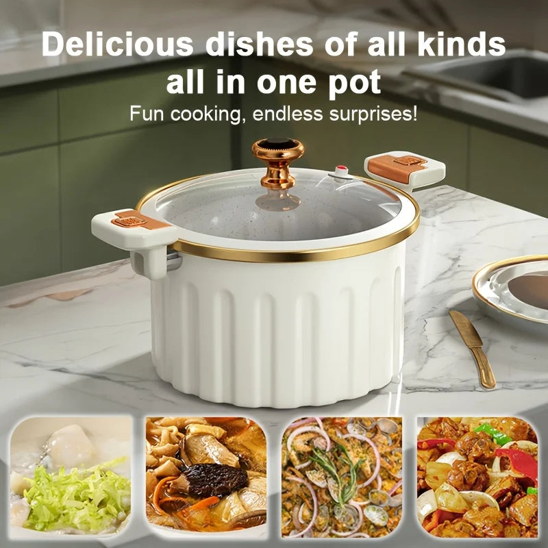 Enamel Stew Pot with Double Handles | Gas & Induction | 2 Colours