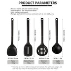 4-Piece Food Grade Silicone Spatula Set – Heat Resistant, Non-Stick Safe