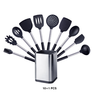 Black — 10Piece Set with Holder
