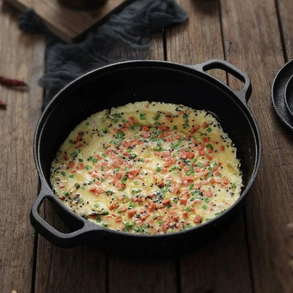 Cast Iron Pan with Dual Handles
