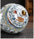 Ceramic Storage Pot & Tea Jar with Lid | Large Capacity | 5 Designs