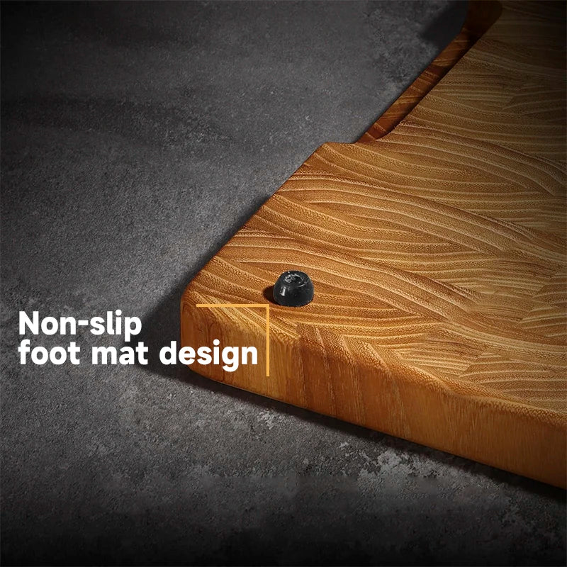 Teak Wood End Grain Cutting Board with Hidden Handles – Rectangular | 34cm & 42cm