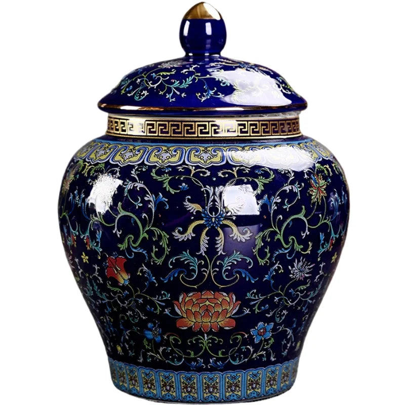 Ceramic Storage Pot & Tea Jar with Lid | Large Capacity | 5 Designs