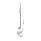 13-Piece Stainless Steel Kitchen Utensils Set – Long 304 Stainless Steel Cooking Utensil Set, Includes Ladle, Whisk, Tongs, Spatula, Skimmer, Turner, Pasta Server & More, Heat-Resistant & Dishwasher Safe