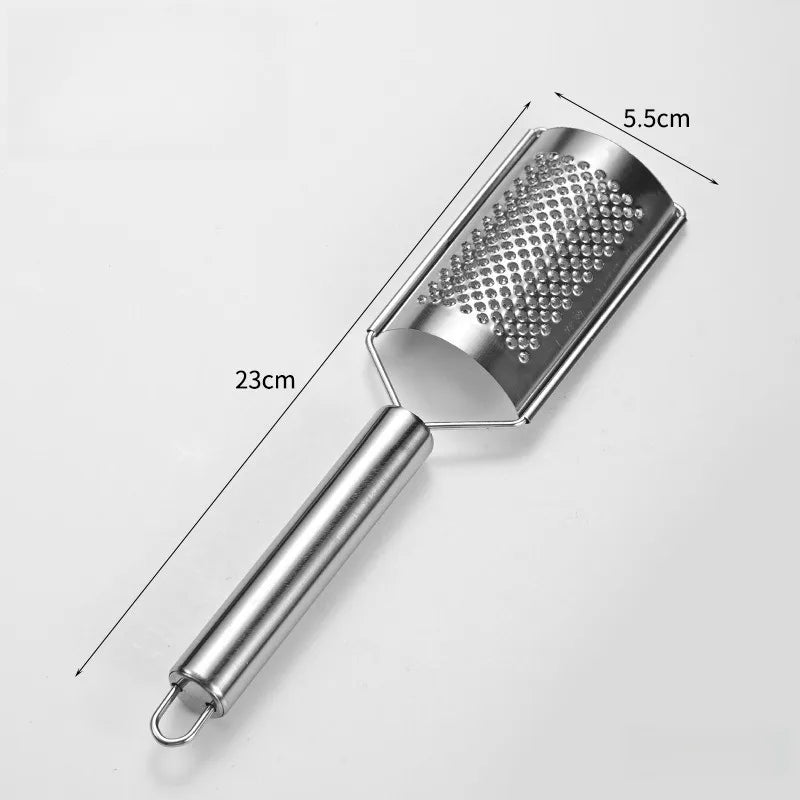 Stainless Steel Kitchen Grater, Zester & Peeler – Available in Different Sizes and Shapes Stainless Steel Round Rotary Grater Zester