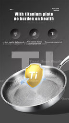 Titanium Coated Stainless Steel Skillet