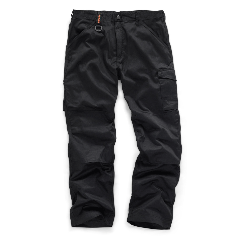 Scruffs Worker Trouser Work Cordura Holster Pants Knee Pad Various Colours Black