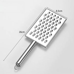 Stainless Steel Handheld Flat Grater – Coarse-Large
