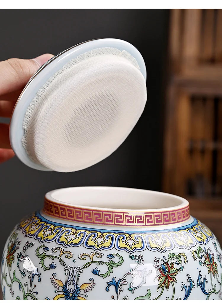 Ceramic Storage Pot & Tea Jar with Lid | Large Capacity | 5 Designs