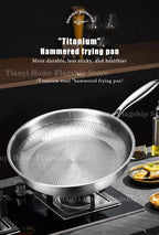 Titanium Coated Stainless Steel Skillet