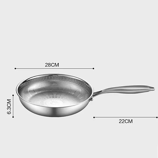 Pure Titanium Hammered Skillet 28cm 28cm Pan