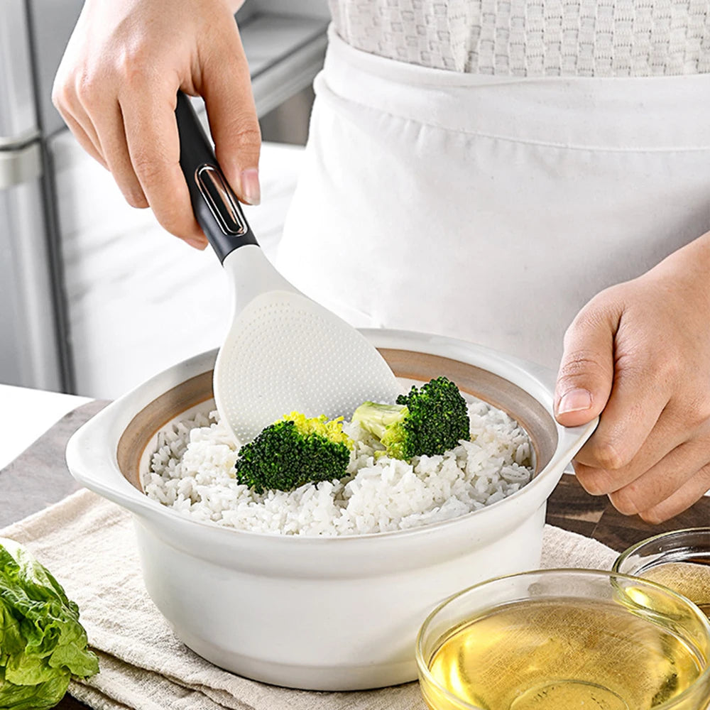 Silicone Kitchen Utensil Set with ABS Handle – Heat Resistant, Non-Stick Safe, Eco-Friendly, Great for Cooking, Baking, and Everyday Kitchen Use