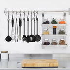 9-Piece Silicone Kitchen Utensils Set with Kitchen Utensils Storage Holder – Non-Scratch, Heat Resistant & Dishwasher Safe