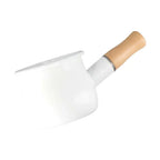 Mini Enamel Milk Pan with Wooden Handle | 500ml | 3 Colours
