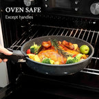 Nonstick Skillet with Detachable Handle – Aluminium, Induction Compatible, Dishwasher Safe, Ideal for Frying, Sautéing, and Everyday Cooking – 20cm & 26cm