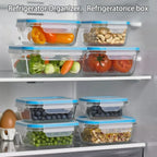 8-Piece Glass Food Storage Container Set with Lids – Microwave, Dishwasher & Fridge Safe, Meal Prep Rectangular Lunch Boxes