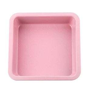 Pink Non-Stick Square Baking Pan