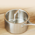 Stainless Steel Saucepan with Heat-Resistant Handle