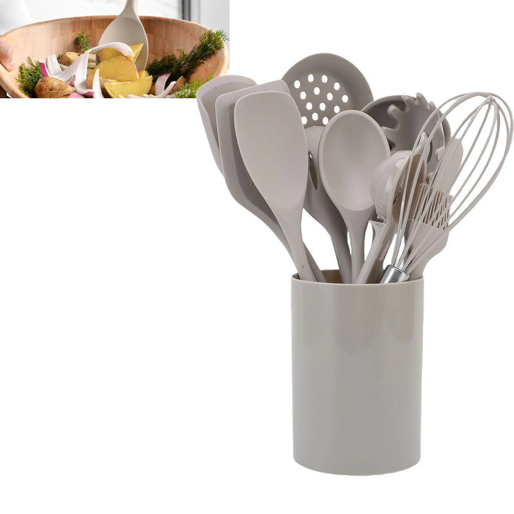 Silicone Utensil Set with Holder