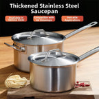 Stainless Steel Saucepan with Lid - Available sizes: 16cm, 18cm, 20cm, 22cm, 24cm