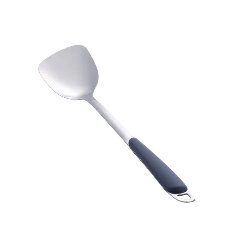 6-Piece Stainless Steel Kitchen Utensil Set with Ergonomic Handles