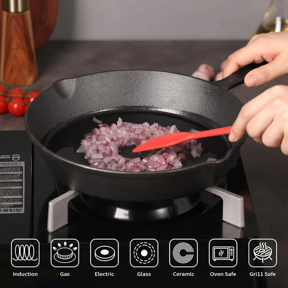 Pre-Seasoned Round Cast Iron Skillet