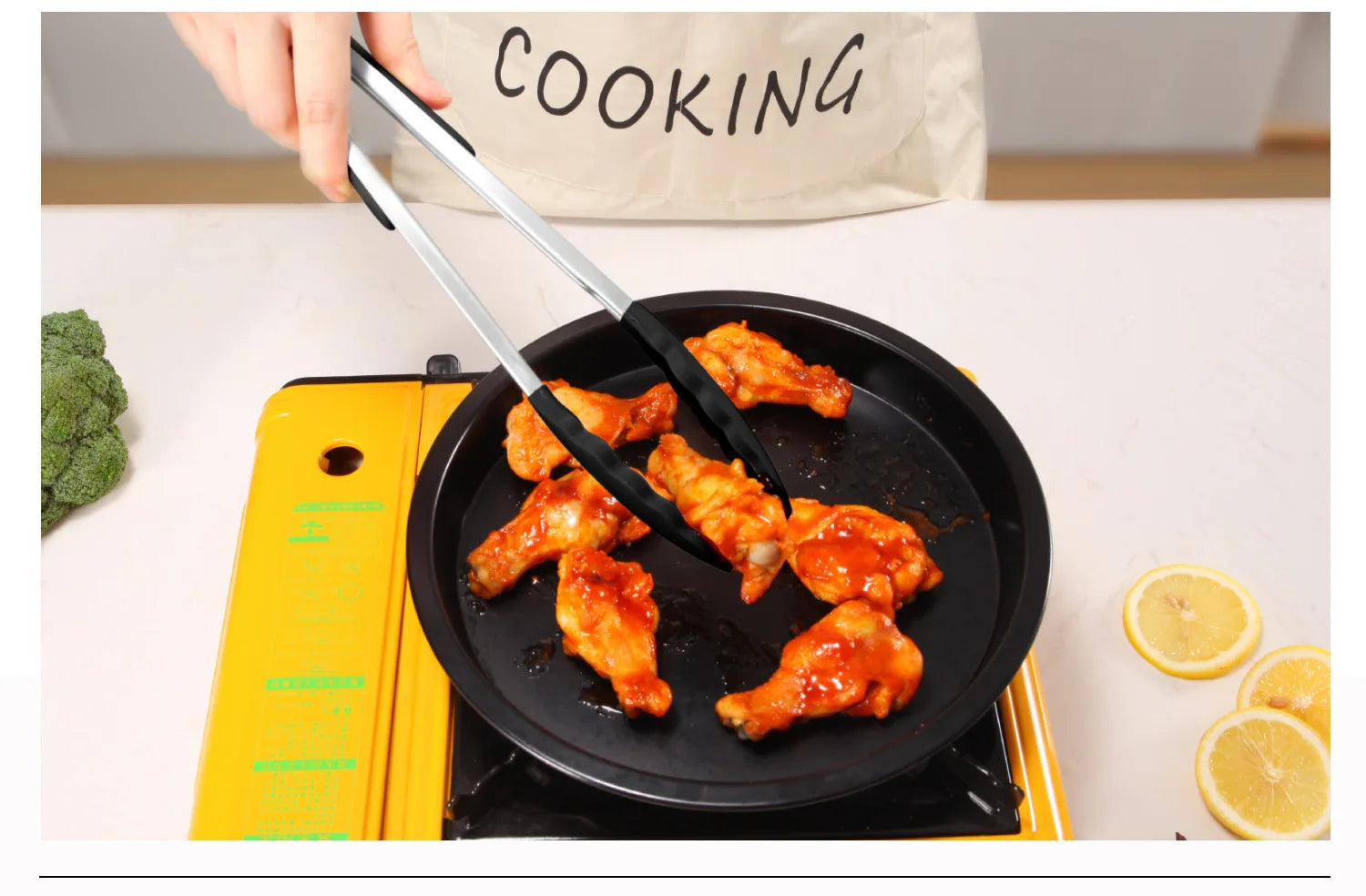 Silicone Kitchen Utensils Set with Stainless Steel Handles – Non-Stick, Heat-Resistant Cooking Utensils for Everyday Cooking & Baking, Available in 4 Colours & Multiple Set Sizes