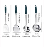 304 Stainless Steel Kitchen Utensil Set 4-Piece Blue-Silver China Mainland