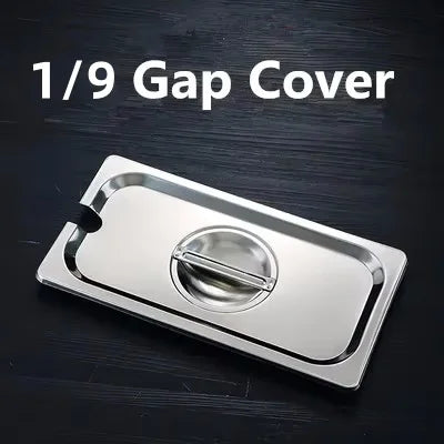 304 Stainless Steel Gastronorm GN Food Pans with Lids – 1/9, 1/6, 1/4, 1/3 & 1/2 Sizes for Buffet, Chafing & Catering 1-9 cover 17.5xH11cm 1