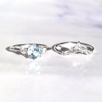 Selene Blue Topaz Ring Set in Sterling Silver