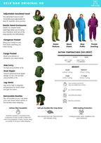 Selk'bag Original 6G  Green Pasture Sleeping Bag Suit (Various sizes)