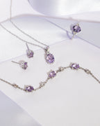 Lavender Amethyst Bracelet in Sterling Silver
