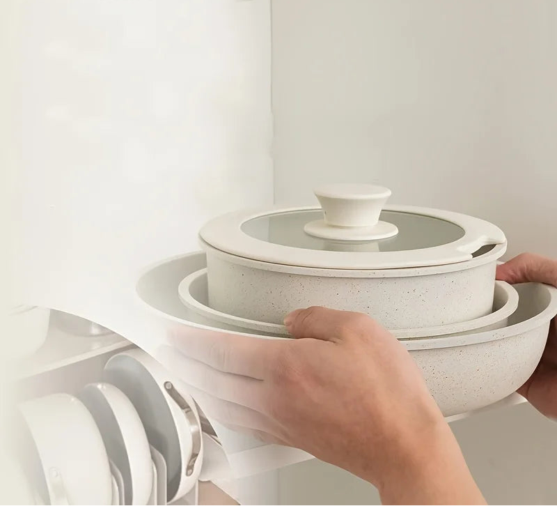 Non-Stick Cookware Set with Detachable Handles