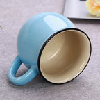 Nordic Ceramic Coffee Mug & Tea Cup – Solid Colour, Vintage Style, Available in 300ml & 400ml, Multiple Colours