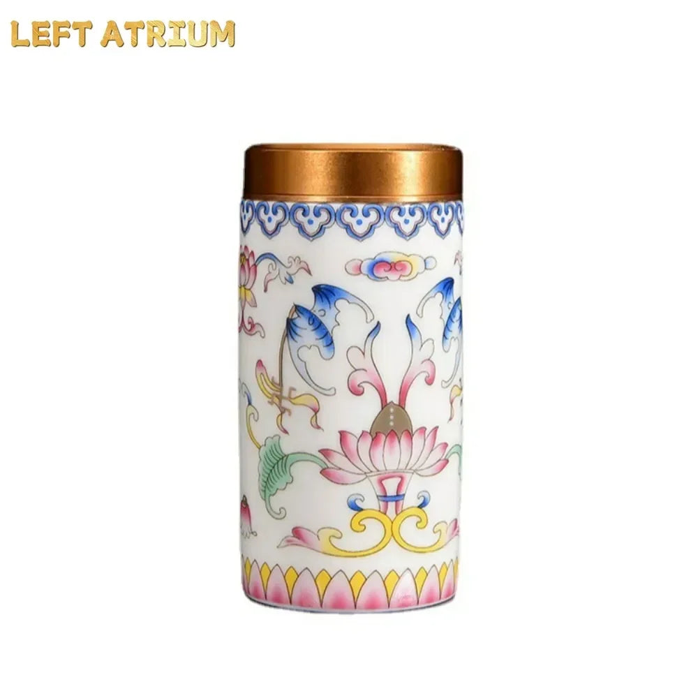 Ceramic Tea Canister & Storage Jar with Lid | Sealed | Multiple Colours