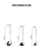 7-Piece Stainless Steel Kitchen Utensil Set with Ceramic Handle – Heat Resistant, Easy to Clean, Great for Cooking, Serving, and Everyday Kitchen Use