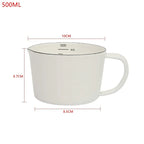 White Enamel Measuring & Milk Cup | Gas & Induction Safe | 500ml & 1000ml