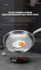 Titanium Coated Stainless Steel Skillet