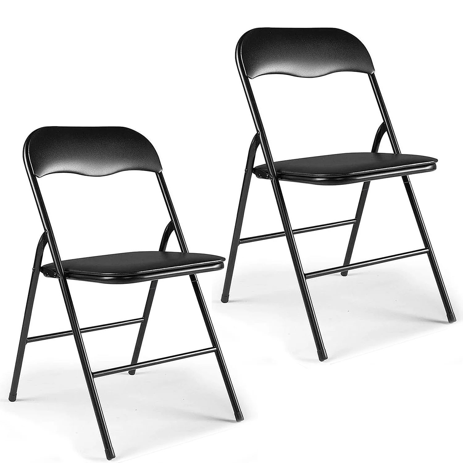 PU Leather Folding Chair with Double-Layer Foam Seat | Available as 1pc or 2pc 2pc UNITED KINGDOM