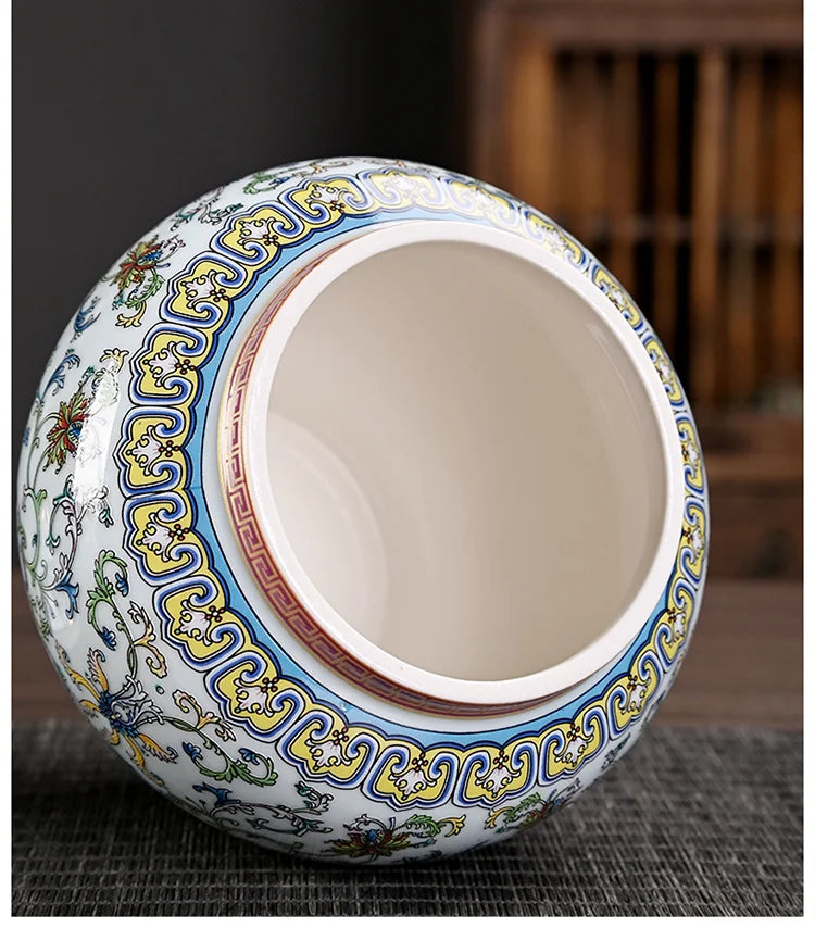 Ceramic Storage Pot & Tea Jar with Lid | Large Capacity | 5 Designs