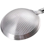 Stainless Steel Round Skimmer & Mesh Strainer – Colander Sieve for Draining, Frying, and Filtering, Available in Multiple Sizes: 22cm, 24cm, 26cm, 28cm