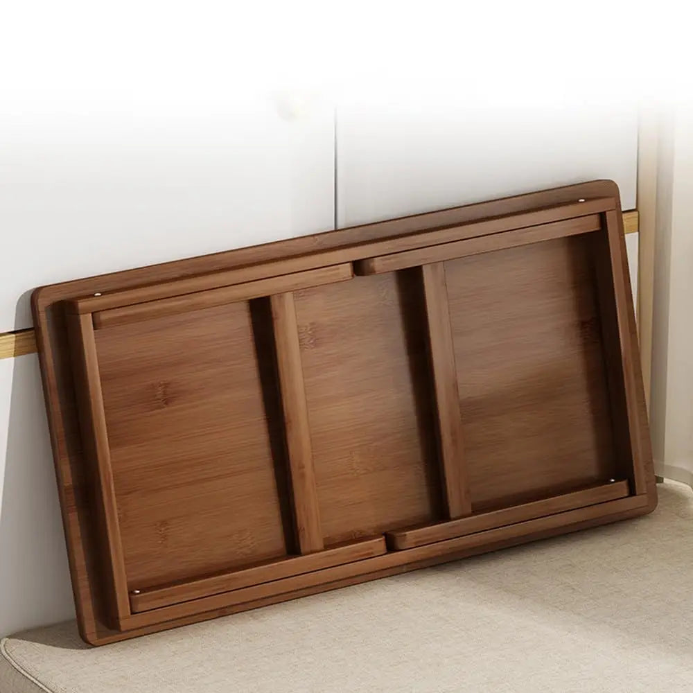 Japanese Style Folding Low Coffee Table | Tatami Floor Desk | Wood & Metal