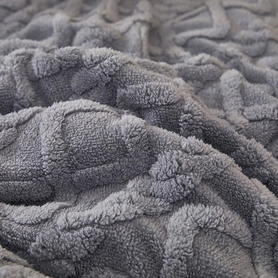 Double-Sided Lamb Wool Weighted Blanket | Anti-Pilling | 4 Sizes | 7 Colours
