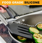9-Piece Silicone Kitchen Utensils Set with Kitchen Utensils Storage Holder – Non-Scratch, Heat Resistant & Dishwasher Safe