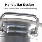 Stainless Steel Saucepan with Lid - Available sizes: 16cm, 18cm, 20cm, 22cm, 24cm