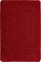 Washable Red Shaggy Rug