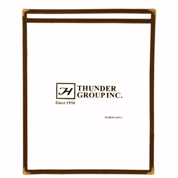 Single Brown Menu Cover 216mm x 279mm Default Title
