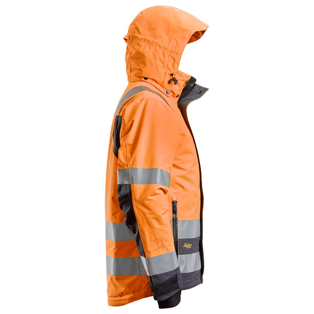 Snickers 1132 AllroundWork, Hi-Vis Class 3 Waterproof Insulated Jacket