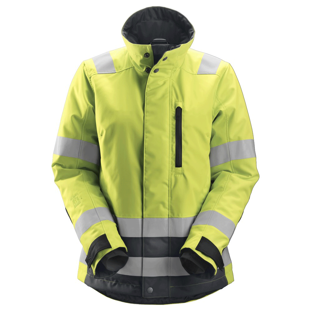 Snickers 1137 AllroundWork, Women’s Hi-Vis 37.5® Insulated Jacket Class 2/3 Various Colours Yellow Hi-Vis