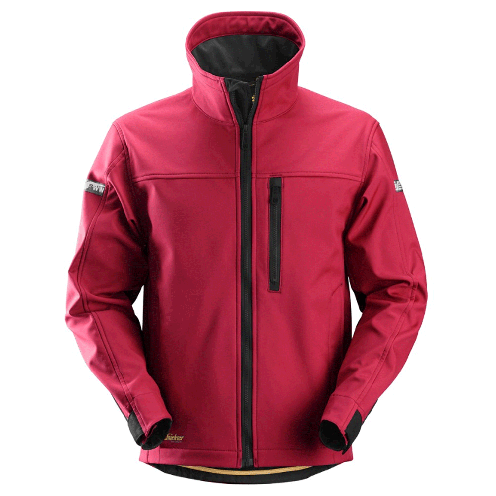 Snickers 1200 AllroundWork Softshell Jacket Various Colours Chilli Red